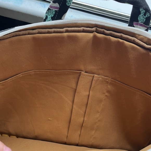 Dachee Cactus Pattern Laptop Bag Black Green MCB4531L - Picture 8 of 8